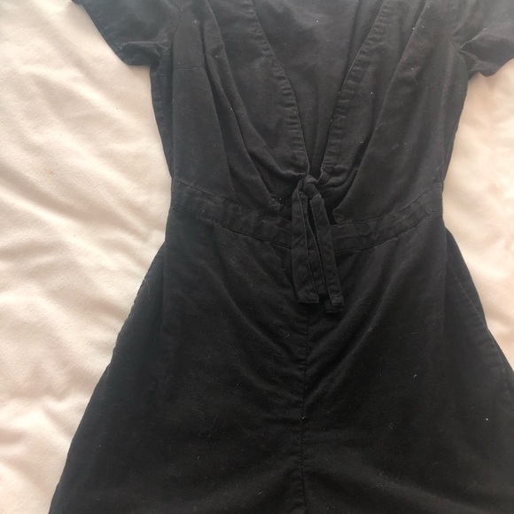 Abercrombie and Fitch Black Romper with tie front - Picture 2 of 4